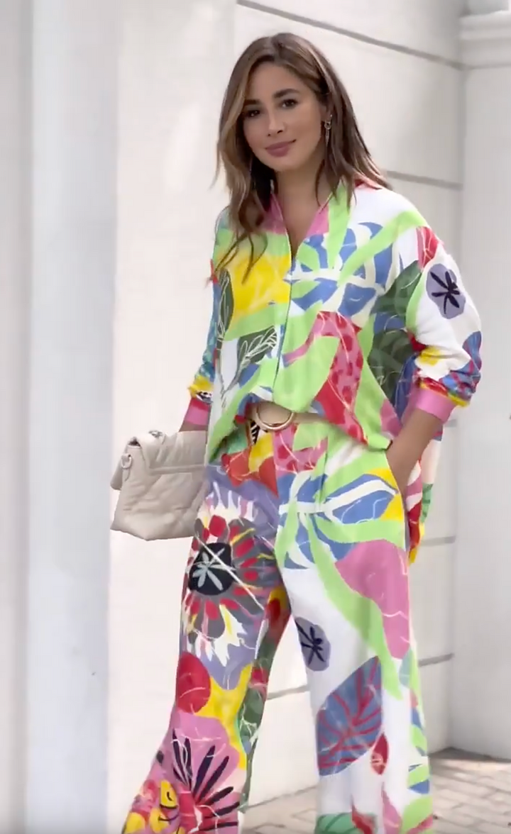 VELISSIA™ | Pop-Art Flowy Set – Summer Shine & Chic Comfort