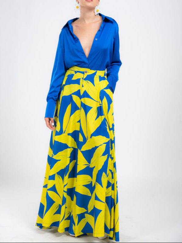 VELISSIA™ | Electric Tropical Set – Bold Blue & Vibrant Yellow Contrast