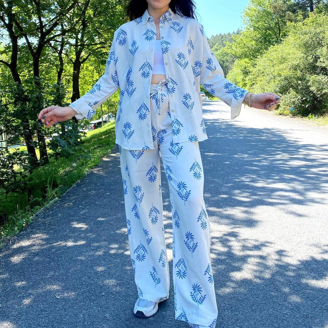 VELISSIA™ | “Summer Blue” Flowy Set – Freedom & Freshness