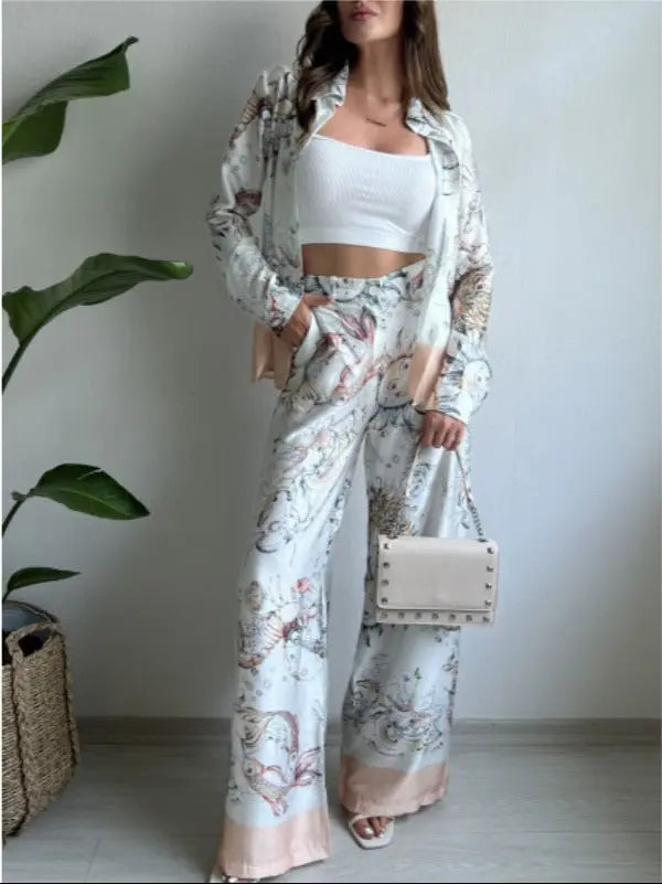 VELISSIA™ | Astral Satin Set – Mystical Elegance & Flowy Comfort