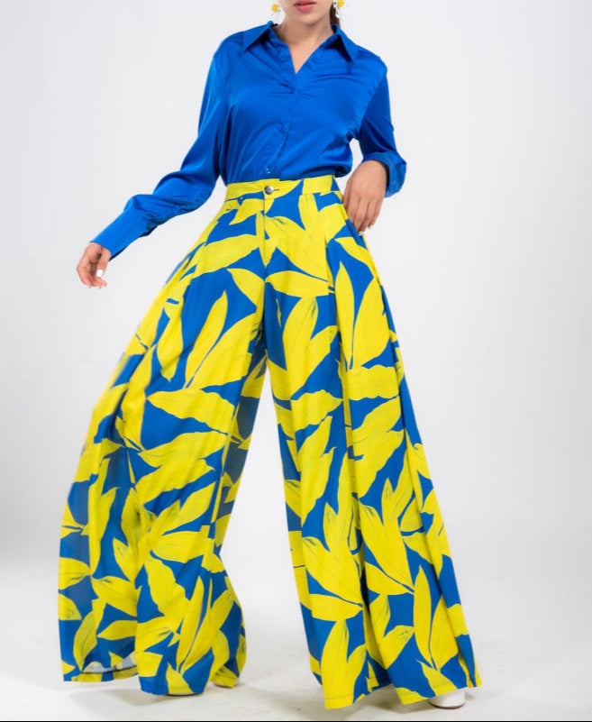 VELISSIA™ | Electric Tropical Set – Bold Blue & Vibrant Yellow Contrast