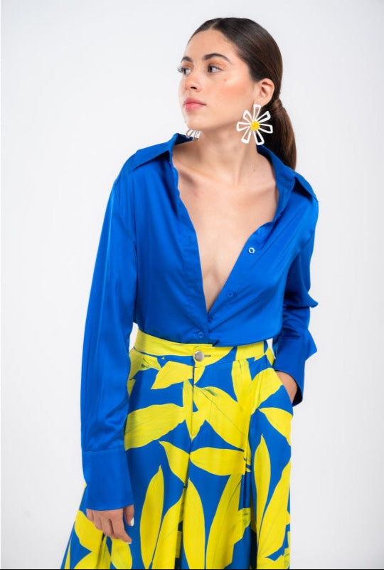 VELISSIA™ | Electric Tropical Set – Bold Blue & Vibrant Yellow Contrast