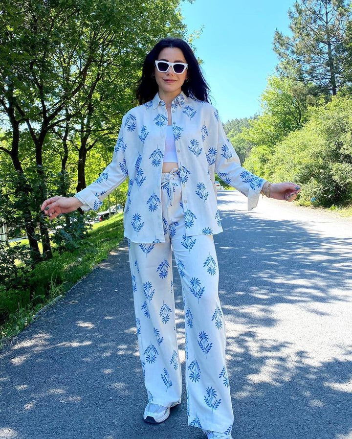 VELISSIA™ | “Summer Blue” Flowy Set – Freedom & Freshness