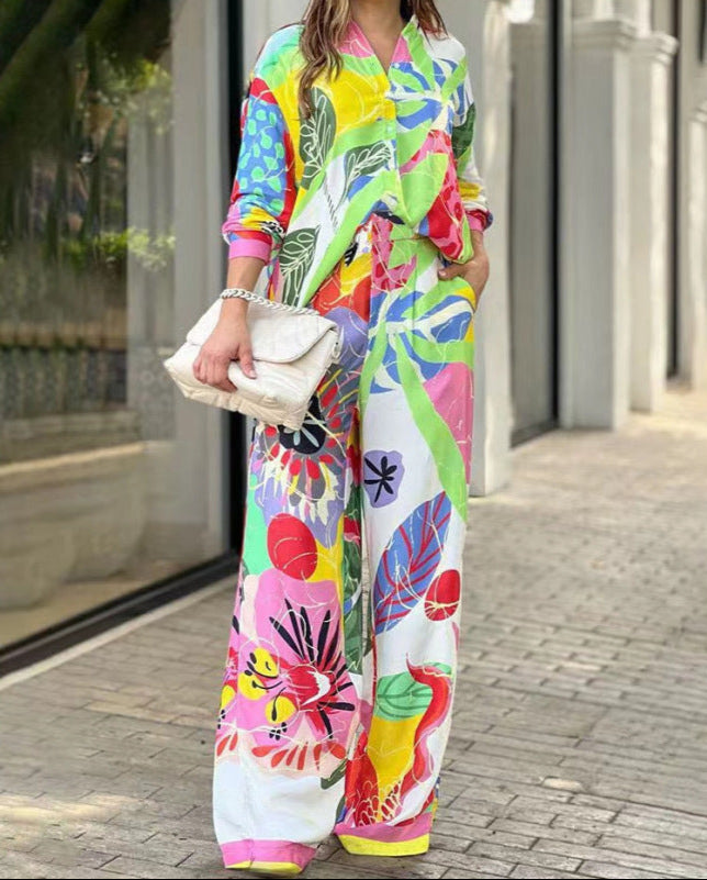 VELISSIA™ | Pop-Art Flowy Set – Summer Shine & Chic Comfort