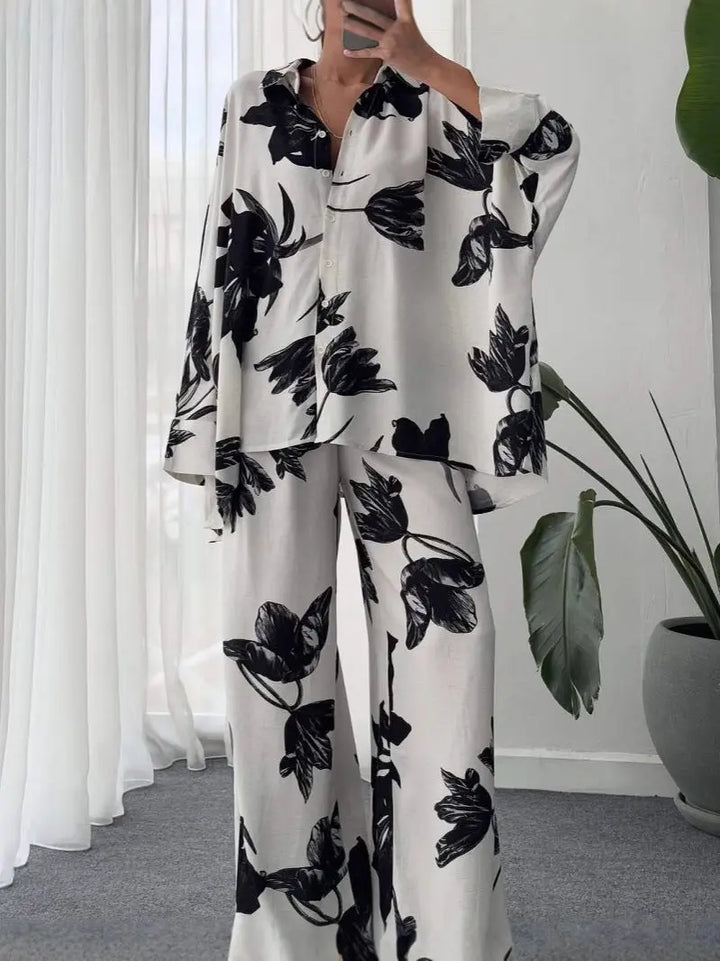 VELISSIA™ | Oversized Floral Set – Relaxed Elegance