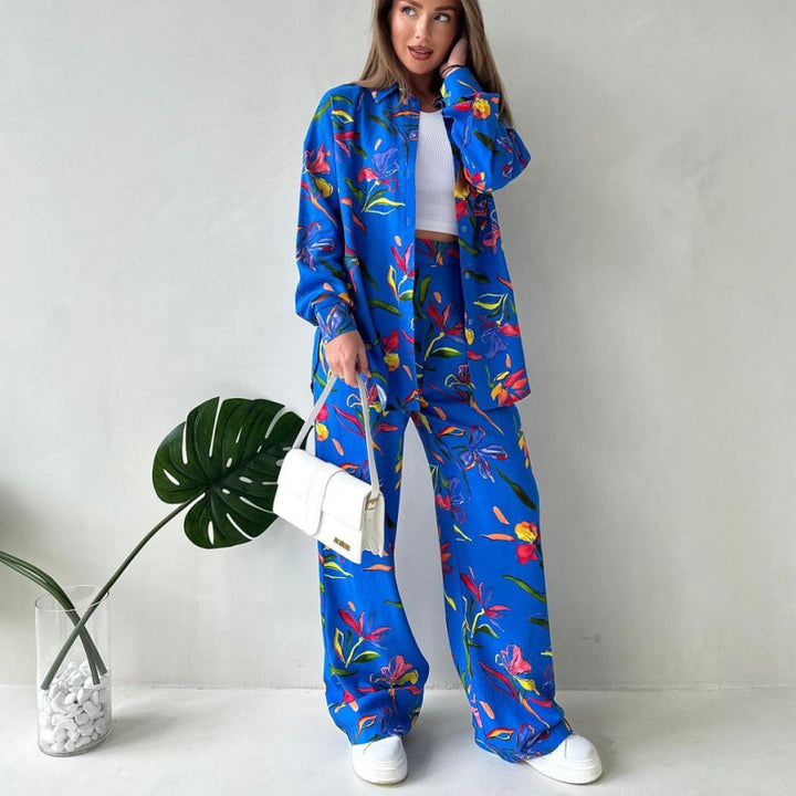 VELISSIA™ | Deep Blue Floral Set