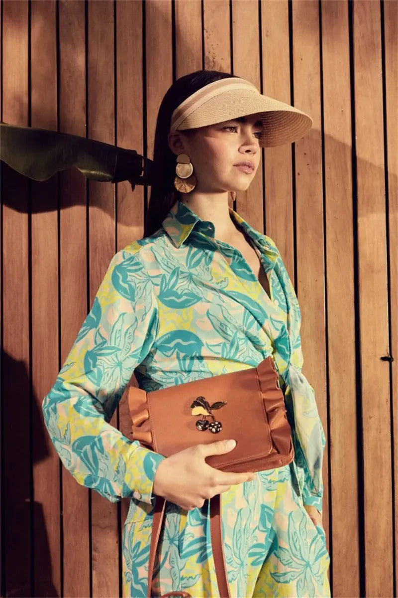 VELISSIA™ | Tropical Foliage Set – Vibrant Yellow & Aqua Blue Energy