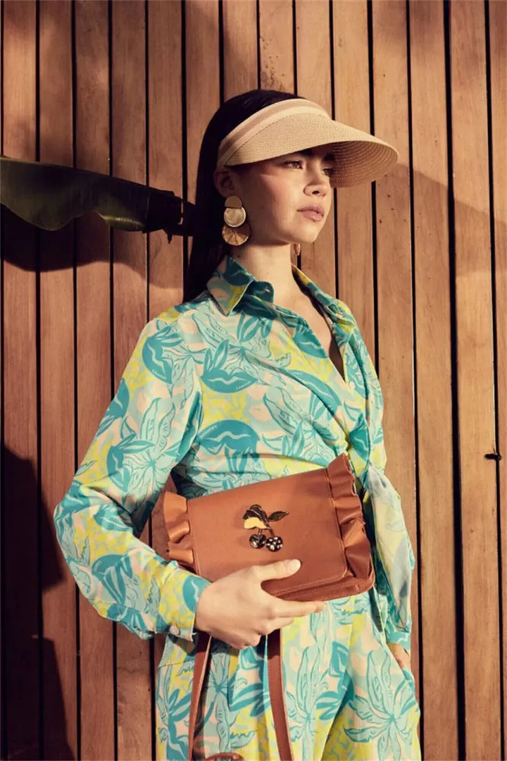 VELISSIA™ | Tropical Foliage Set – Vibrant Yellow & Aqua Blue Energy