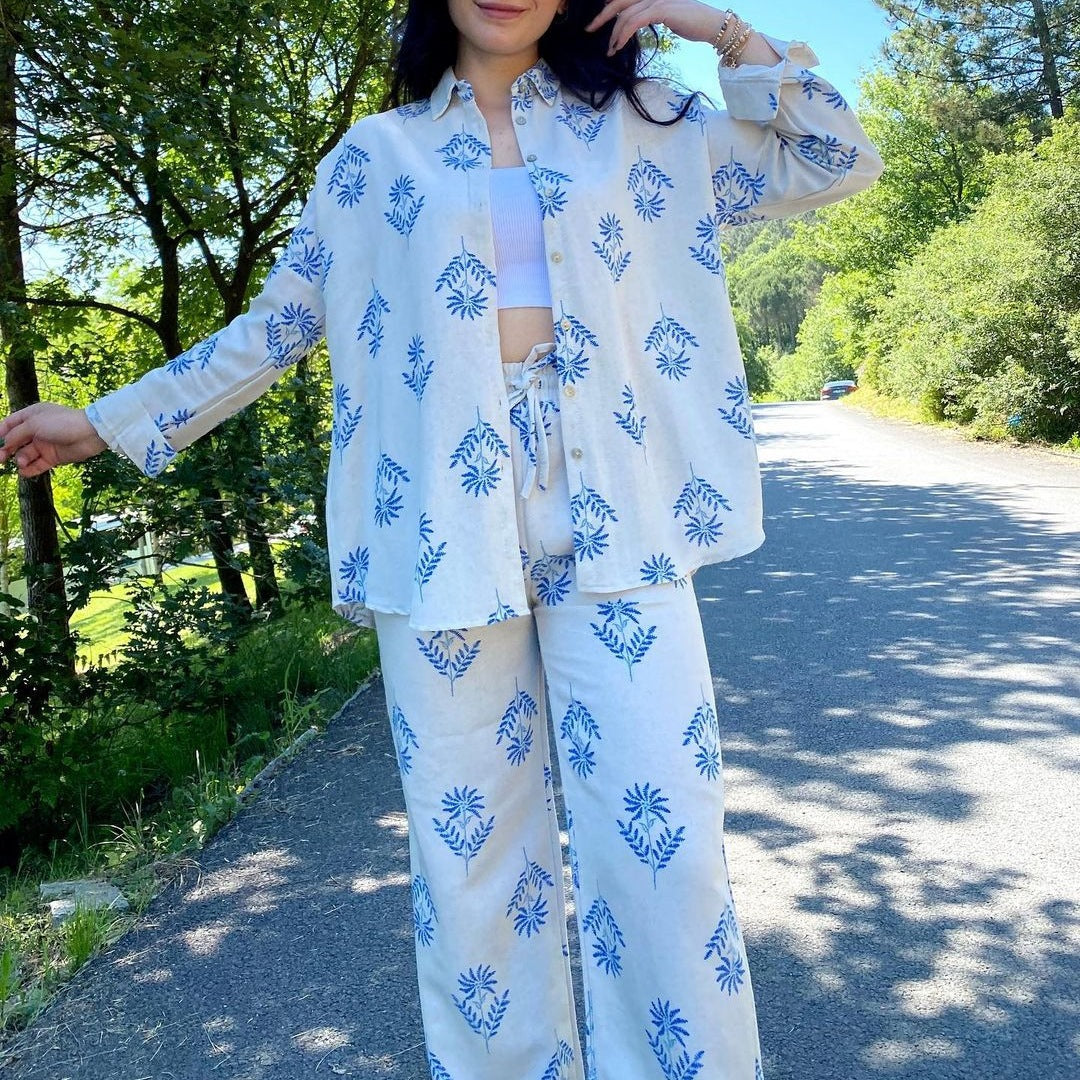 VELISSIA™ | “Summer Blue” Flowy Set – Freedom & Freshness